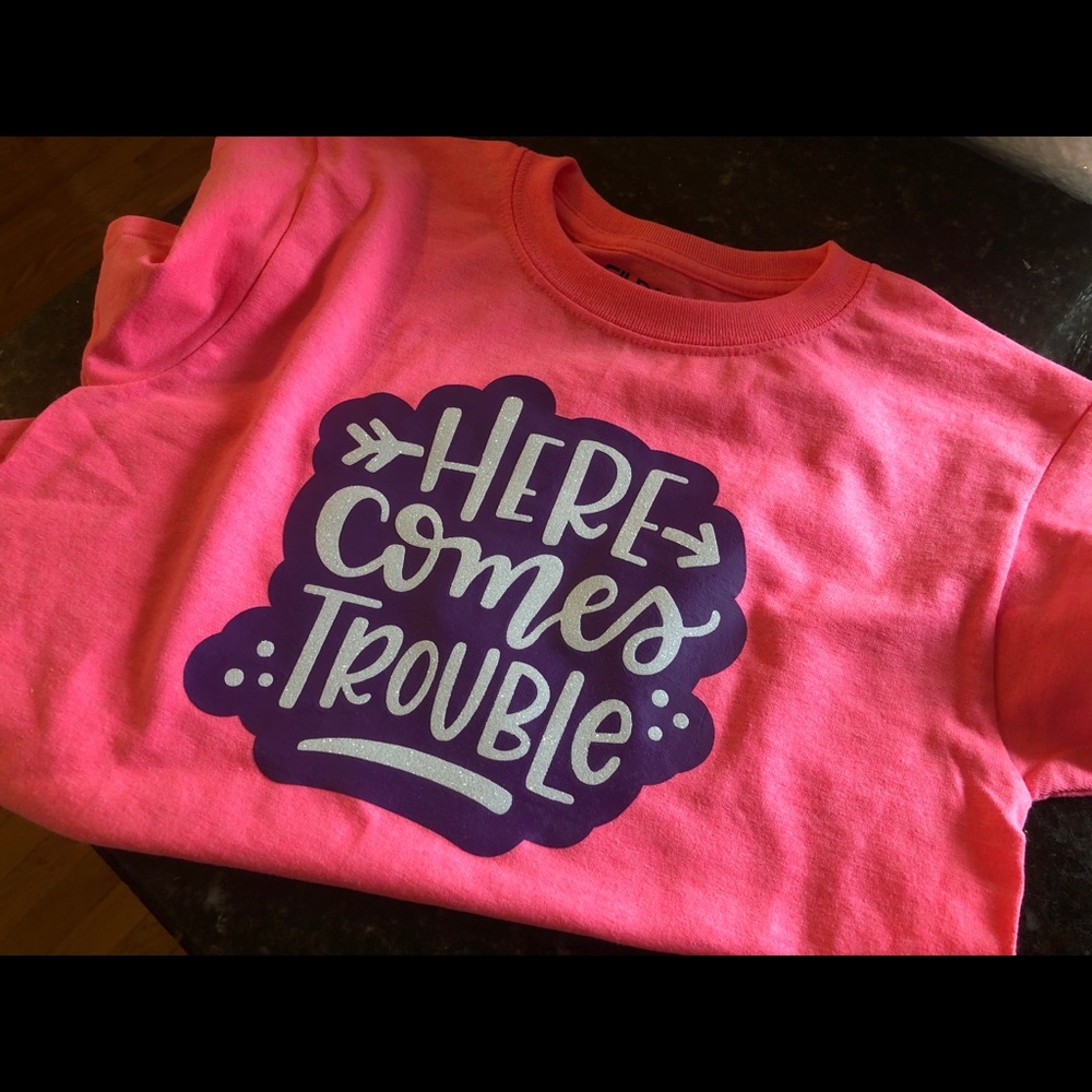 Here Comes Trouble CUTE kids tshirt